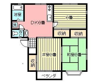 コーポラス紫陽花の間取り