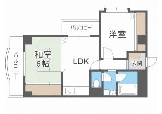 桜川パークマンションの間取り