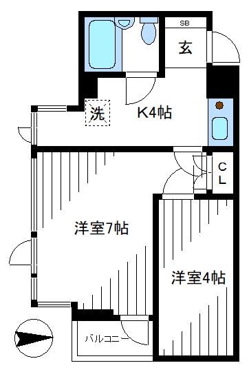 プラザ金子の間取り