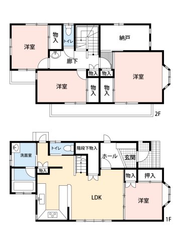 【向山町貸家の間取り】