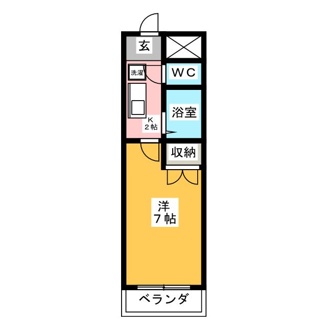 クレールたつたの間取り