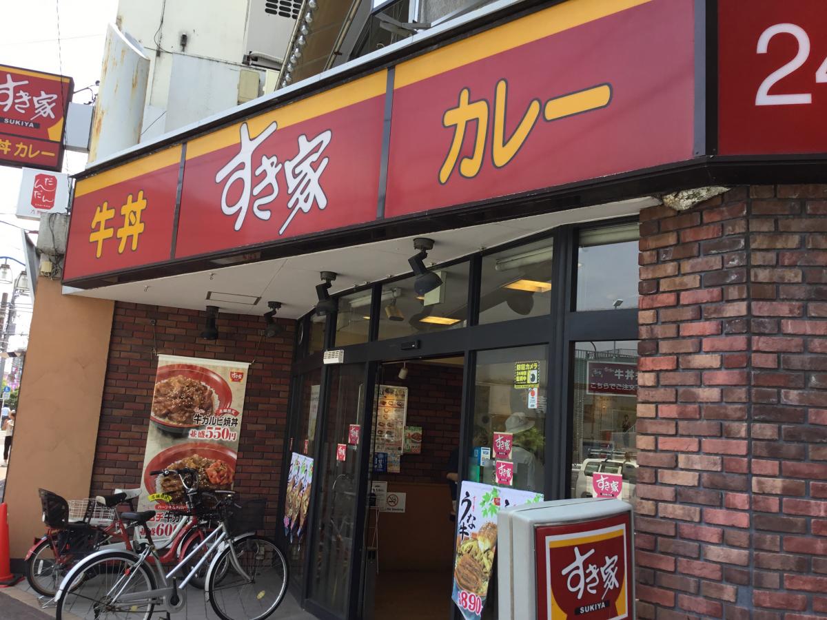 飲食店　すき家環八矢口渡店（飲食店）まで528m