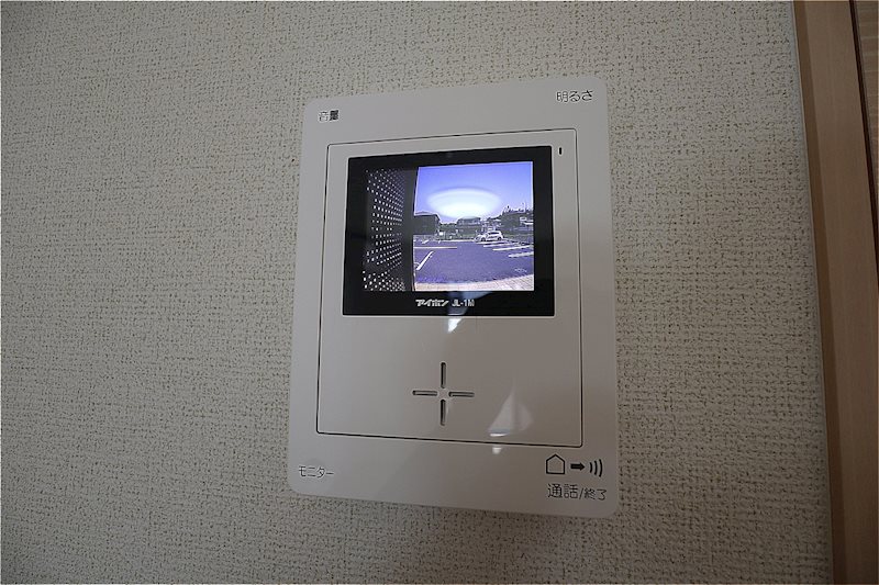 セキュリティ　モニター付きインターフォン。