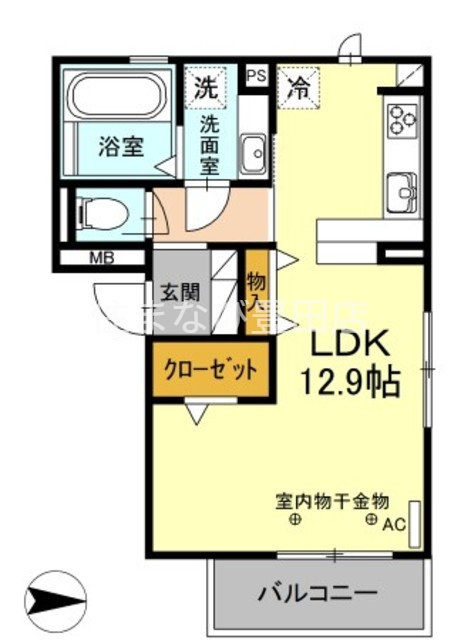D-room錦の間取り写真