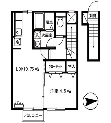 グランモアサンワの間取り