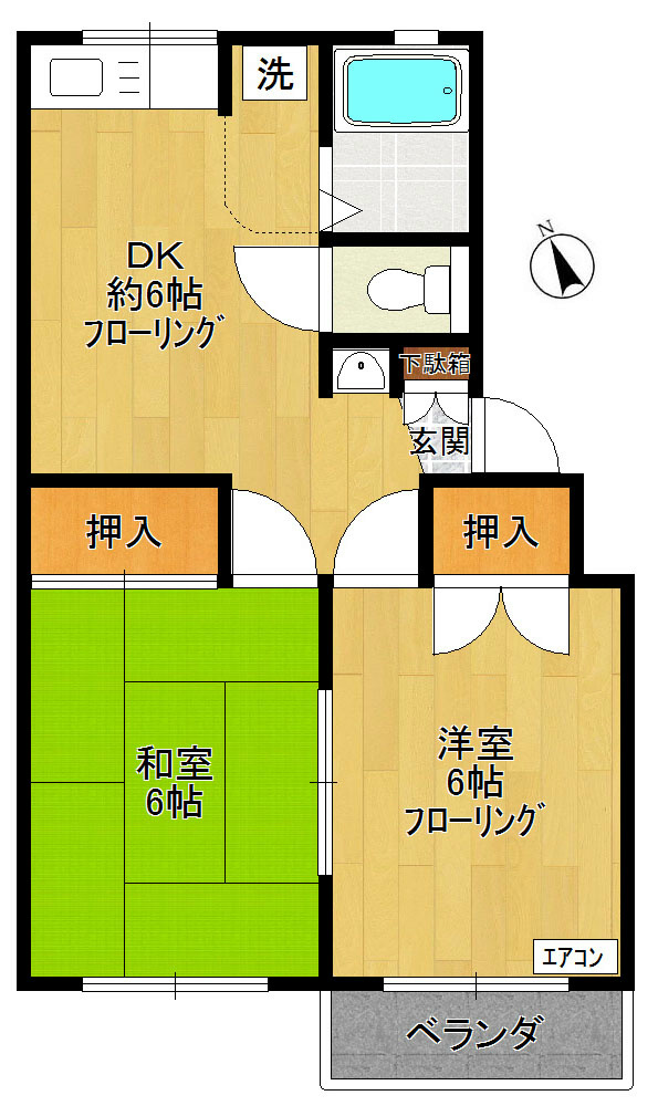 サンフラワーマンションの間取り