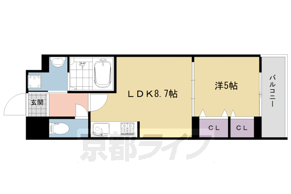 ルーミナス京田辺の間取り