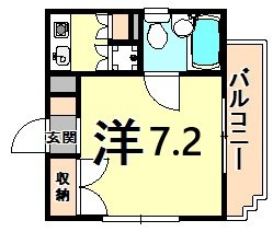 ゼンマンションの間取り写真