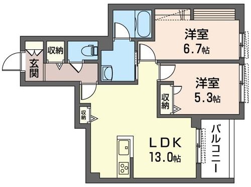 フォレナブルー鶴ヶ峰の間取り