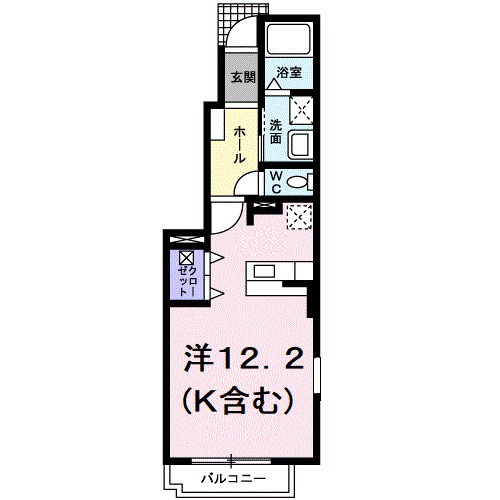 福山市駅家町大字万能倉のアパートの間取り