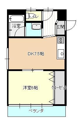 山形県山形市鉄砲町３（マンション）の賃貸物件の間取り