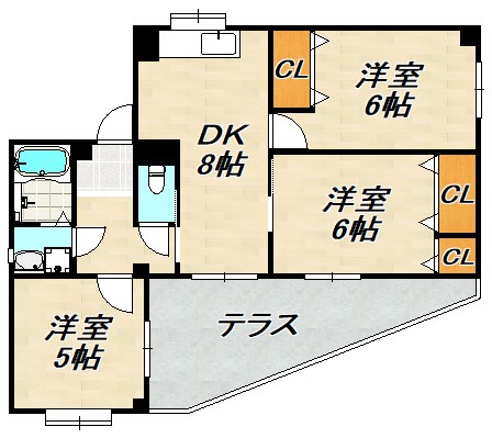 【川島マンションの間取り】