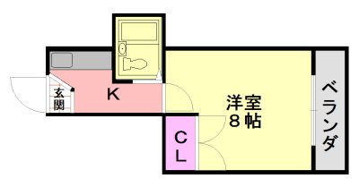 大阪市平野区平野北のマンションの間取り