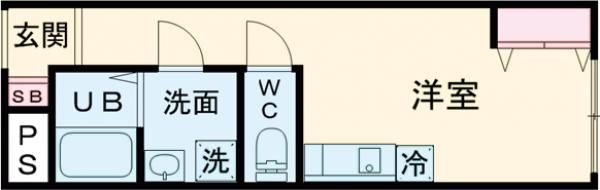 枚方市渚元町のアパートの間取り