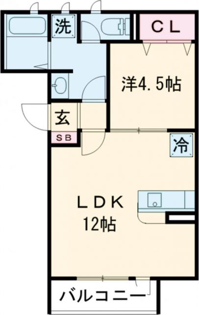 MISTRAL西延末Iの間取り