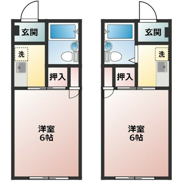 カレッジハウス日野坂の間取り