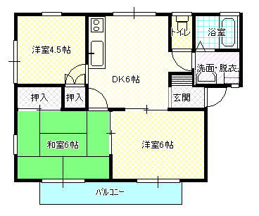 富永ハイツの間取り