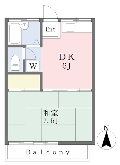 市原市五井のアパートの間取り