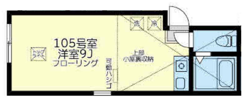 横浜市鶴見区上末吉のアパートの間取り