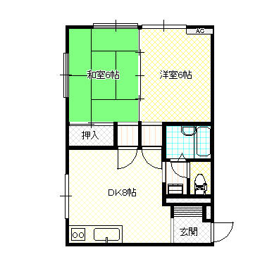 レヴール綾田の間取り