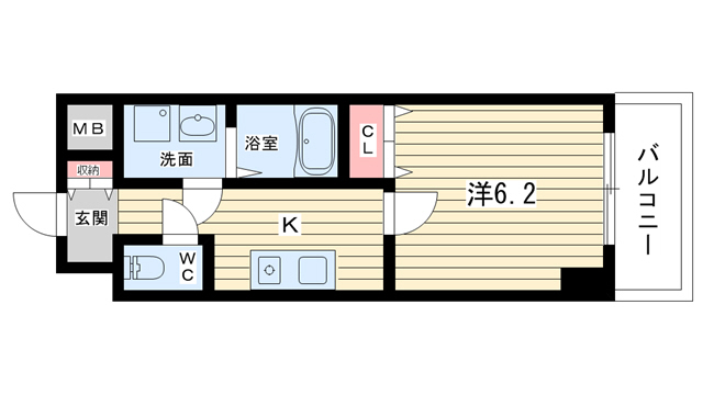 豊中市庄内東町のマンションの間取り