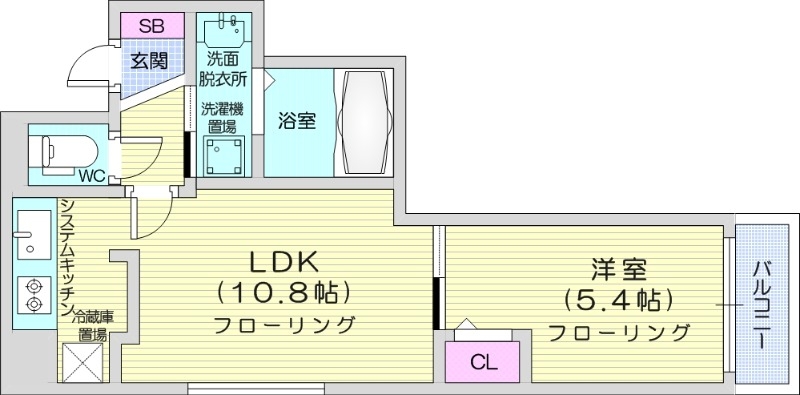 Riviera南郷の間取り