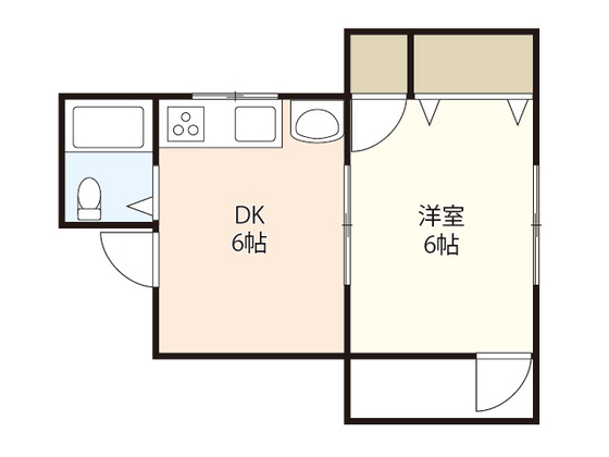 広島市中区千田町のマンションの間取り