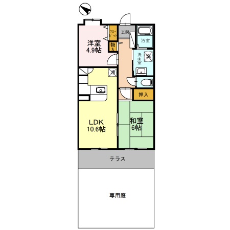 コーポレート東浦和2号棟の間取り