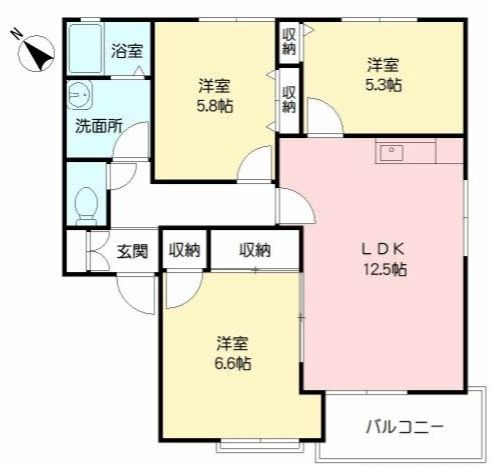 アネシス高尾台　Ｃ棟の間取り