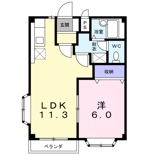 アーバンサクライＢ棟の間取り