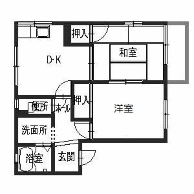 有田市糸我町西のアパートの間取り