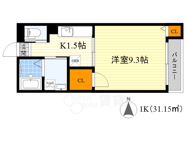 コーポエビスの間取り