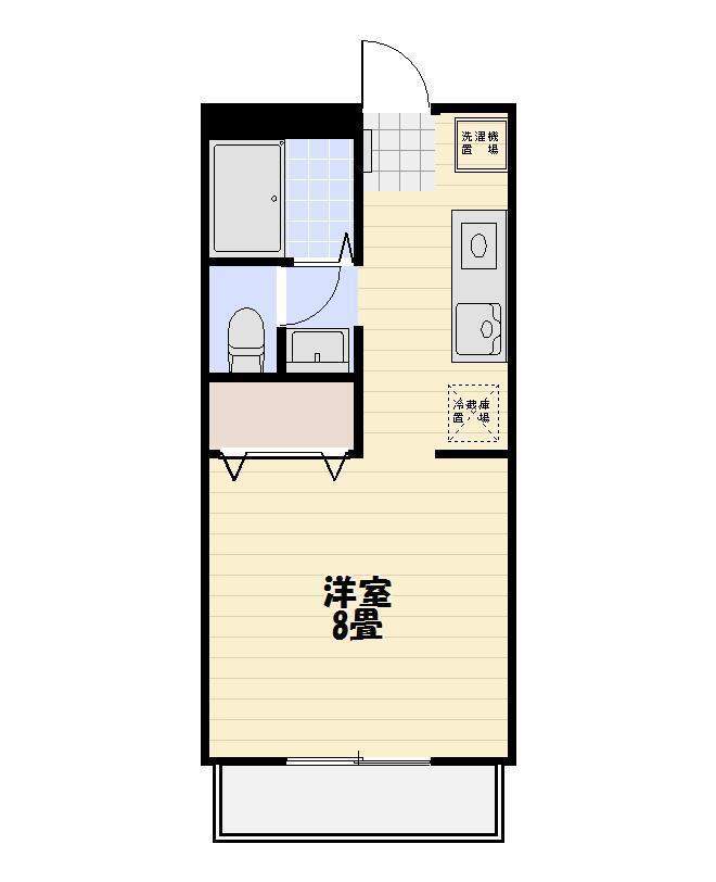 鹿児島市錦江台のアパートの間取り