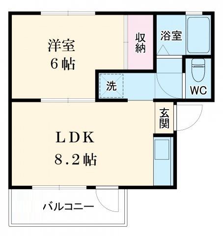 草加市遊馬町のマンションの間取り