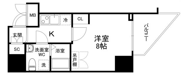 セレニテ福島アリアの間取り