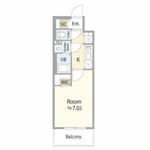 名古屋市中区新栄のマンションの間取り