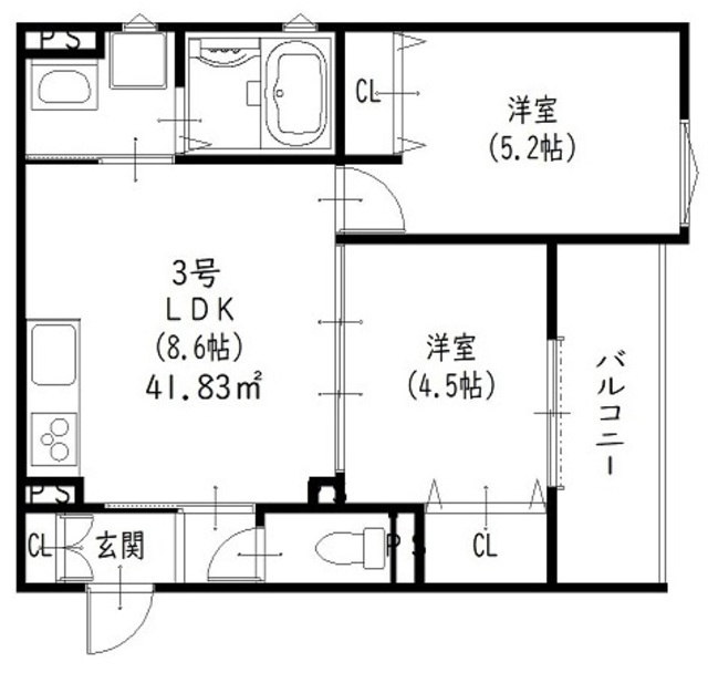 クリエオーレ東石切町の間取り