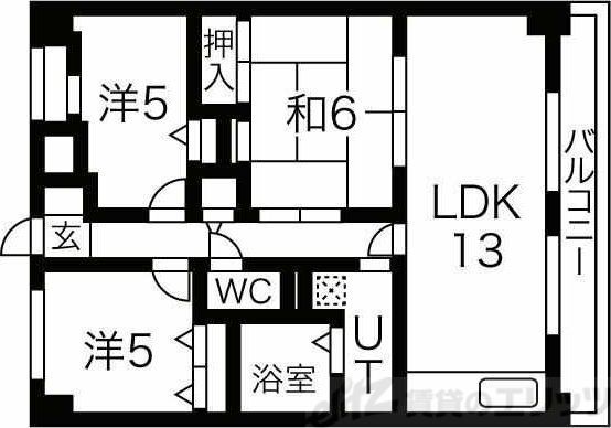 ラヴィア・フォーレ千里山の間取り