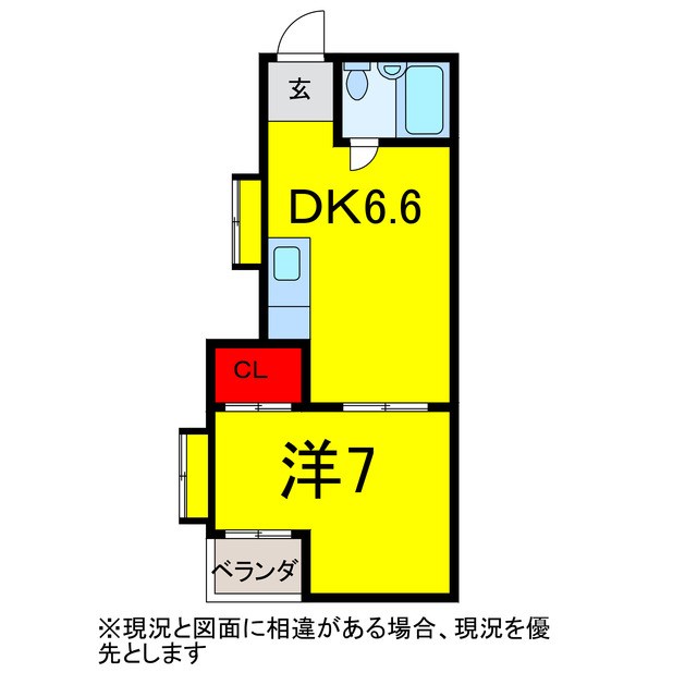 四街道市大日のアパートの間取り