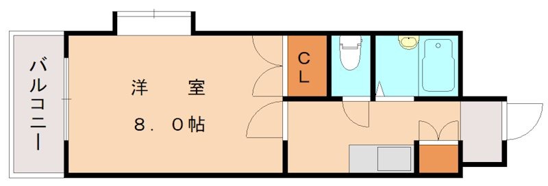 北九州市小倉北区片野新町のマンションの間取り