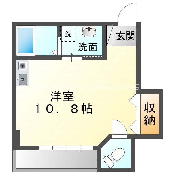 駅前ハイツの間取り