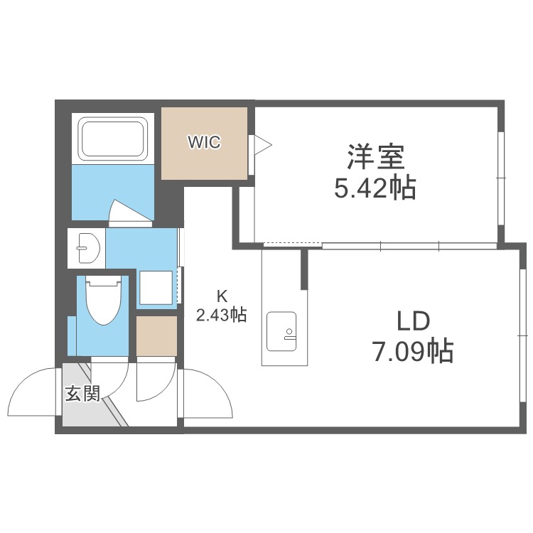 Ｓ－ＲＥＳＩＤＥＮＣＥ札幌東ａｓｔｒａｚｅの間取り