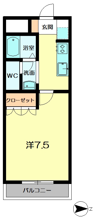 相楽郡精華町大字植田のマンションの間取り