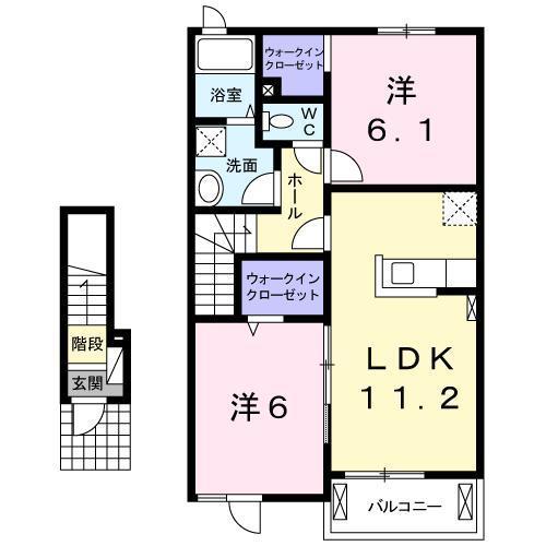 ［大東建託］ソレイユIIの間取り