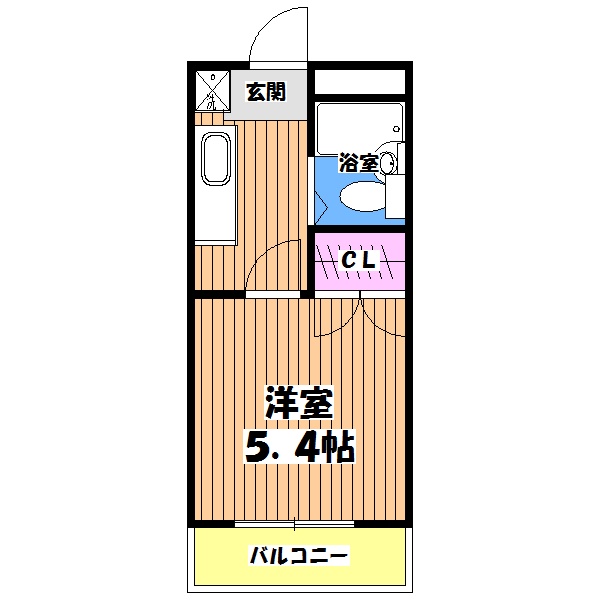 八王子市狭間町のマンションの間取り