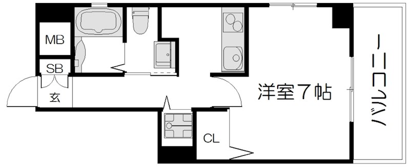 べラジオ四条大宮IIIの間取り