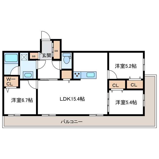 S-RESIDENCE北大前ascent　エスレジデンス北大前アセントの間取り