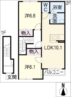 グランコートの間取り