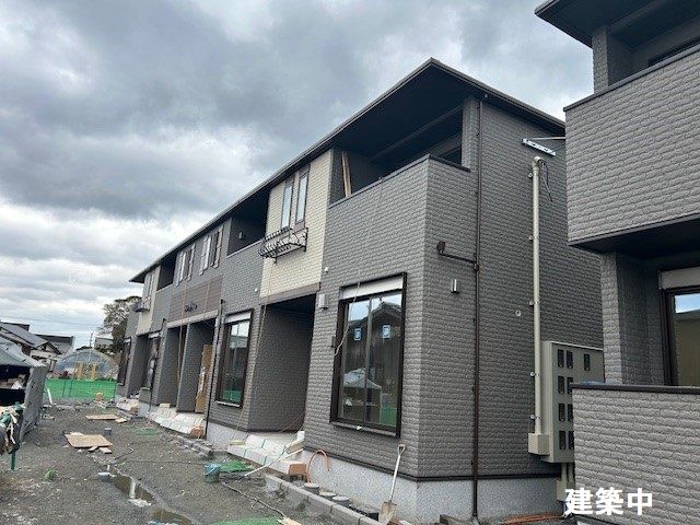 朝倉市柿原のアパートの建物外観