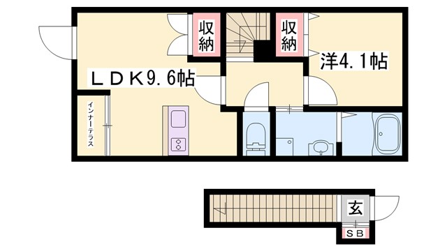 Koro Shine網干の間取り